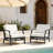 Clinkscales Solid Wood Teak Outdoor Lounge Chair With Cushion And Arms-114983509-114983515