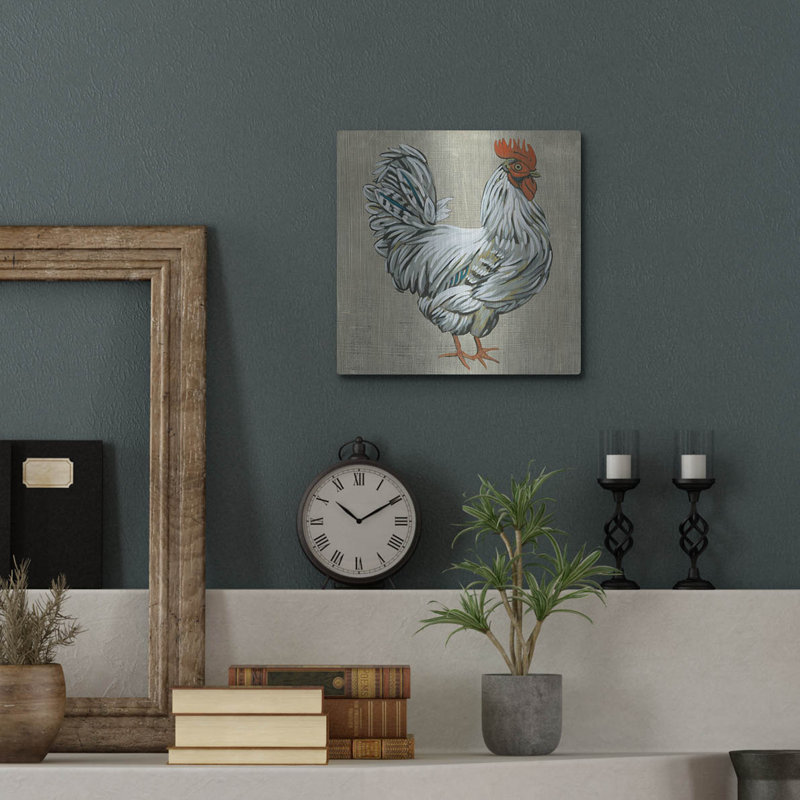 «Roost 3» par Chariklia Zarris, art mural en métal, H 12 po x l 12 po