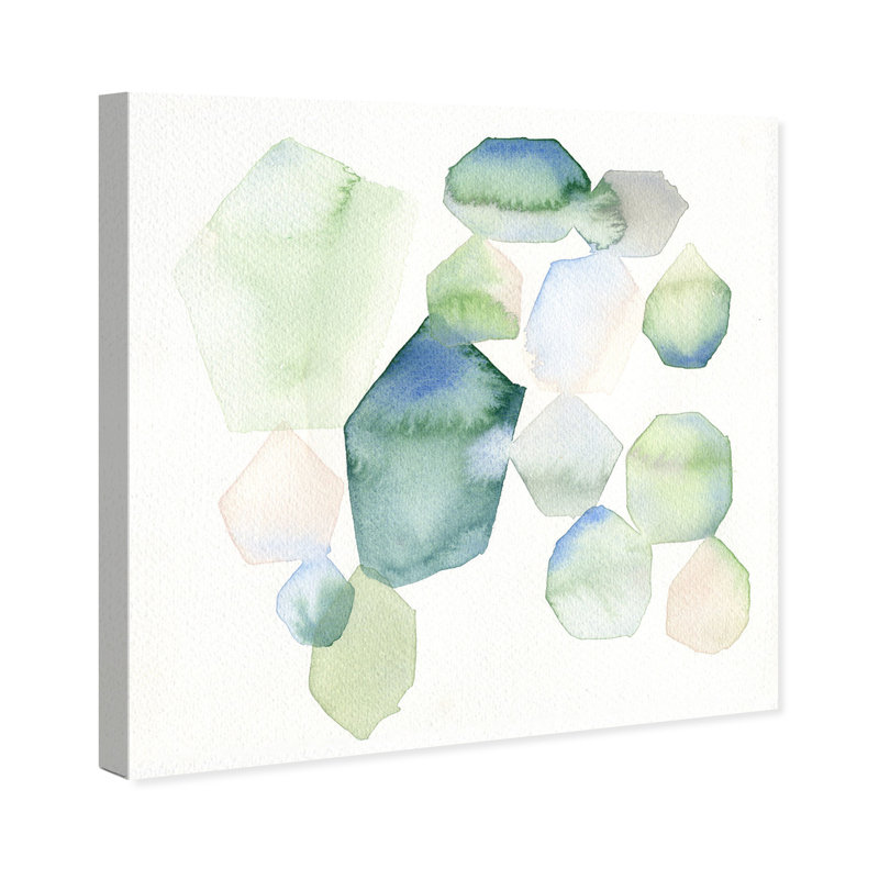 «Sea Glass Eyes», peinture sur toile, H 16 po x l 16 po x P 1,5 po