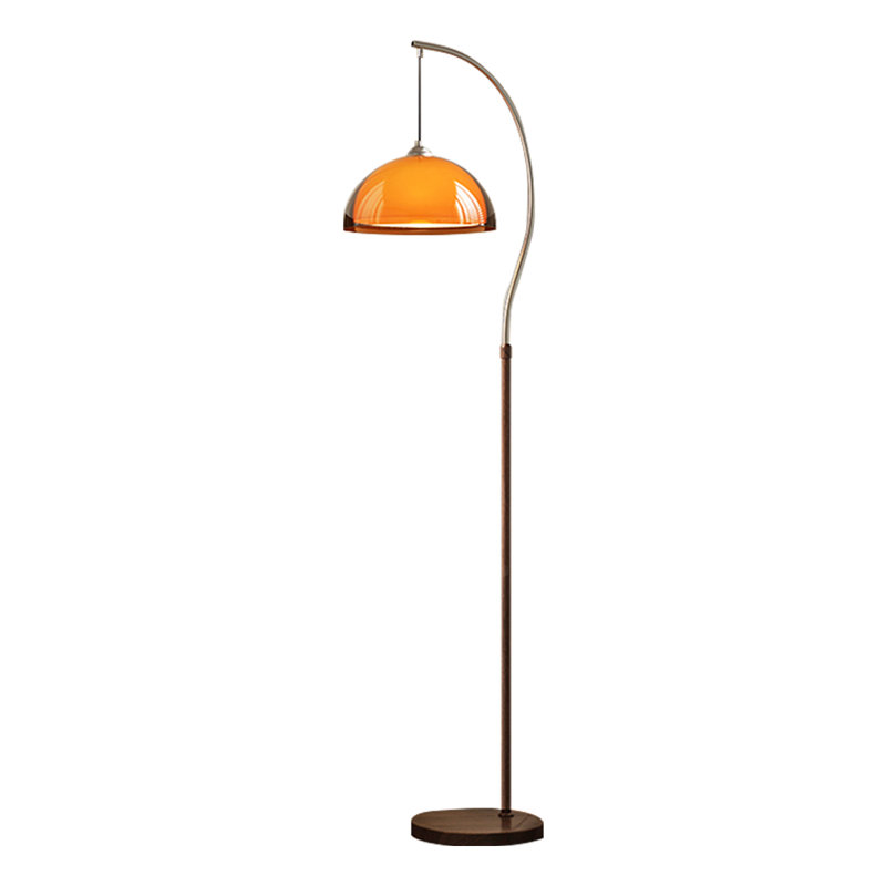 Argenté + acrylique brun noisette + lampes sur pied sans fer