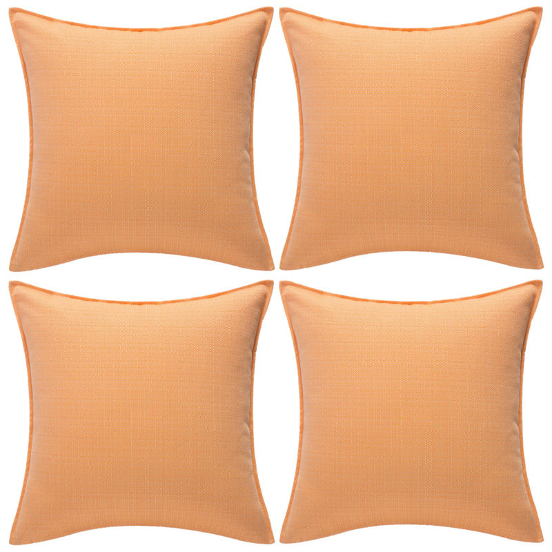 Designer Outdoor Waterproof Pillow Covers Outdoor Reversible Pillow Cover, Orange