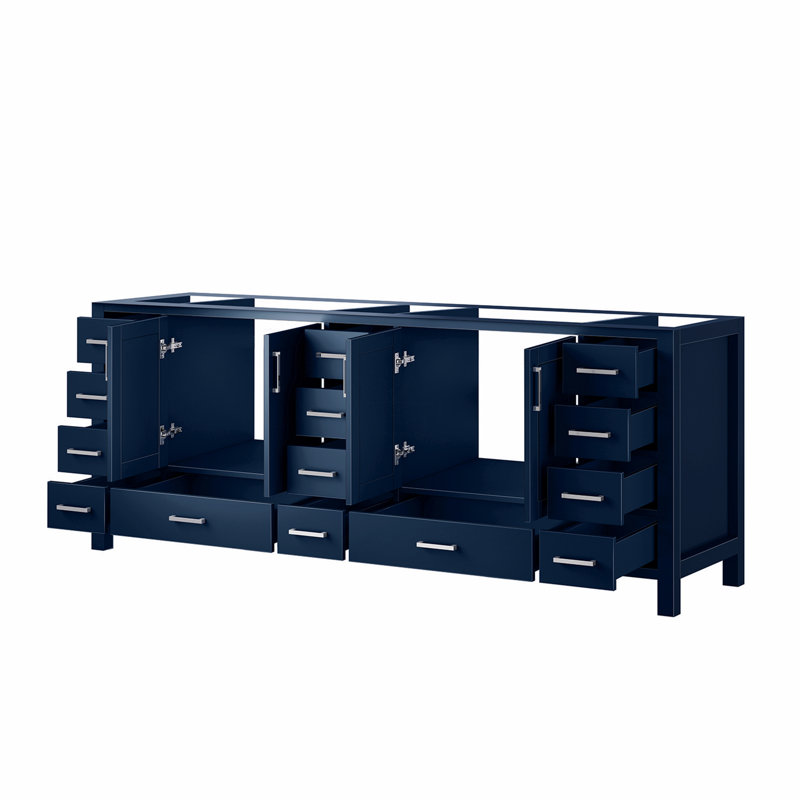 Meuble-lavabo double 84 po X P 22 po D, Bleu