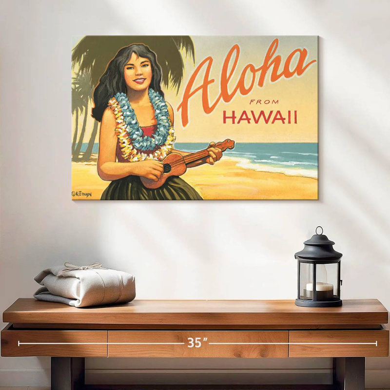 Gillard Aloha d'Hawaï II, H 16 po x l 24 po