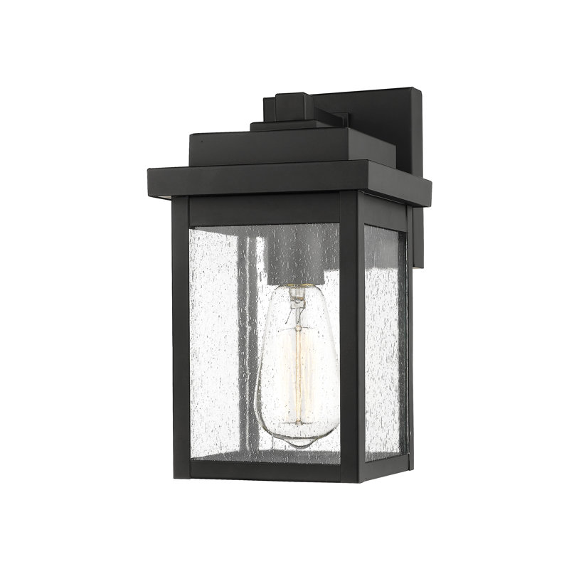 Wall Light, Black, 4.75" H x 5.25" W x 5.25" D