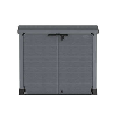 Arc Lid Rattan Horizontal Garbage Shed