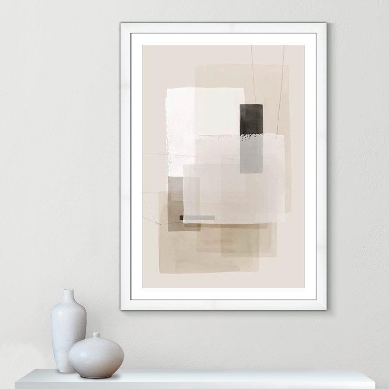«Mystical Momentum Collection Mystical Momentum II» encadrée sur papier par Hazel J, reproduction, Cadre cubique blanc mat