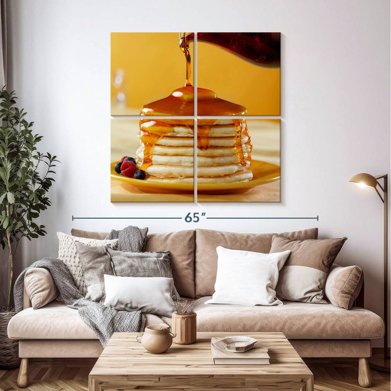 Yarlin Syrup On Pancakes, 57" H x 57" W