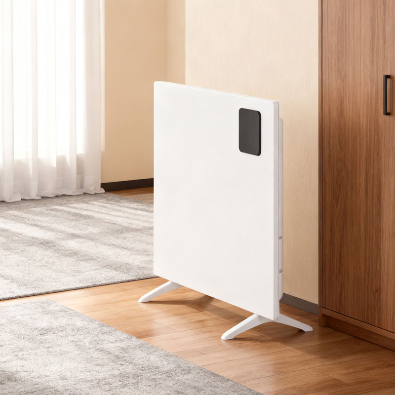 Living And Home 1000W 3412 BTU Electric Panel Space Heater with Adjustable Thermostat and with Digital Display