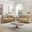 Canapé modulaire polyvalent en chenille style salon Mid-Century