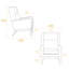 Fauteuil d'appoint à dossier haut