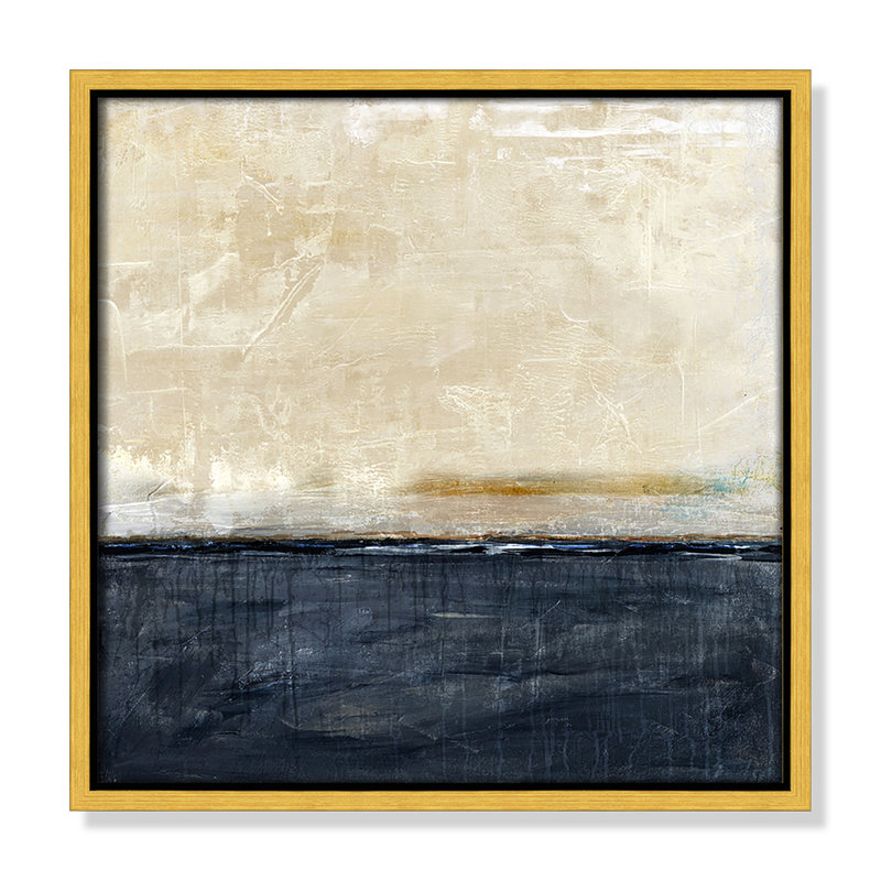 «Better Days», impression marine par Denise Brown, H 13,5 po x l 13,5 po, Doré