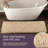 58 x 24 Chenille Bath Runner with Non-Slip Backing - Absorbent High-Pile Chenille Memory Foam-26812002