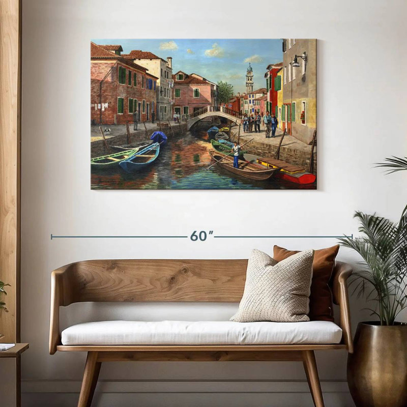 Canal Nicci Burano Venise, H 30 po x l 45 po