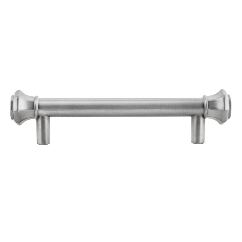 Poignée barre 3 1/2 po Octagon, Nickel satiné