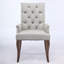 Upholstered Chenille Fabric Accent Dining Chair-1606673467