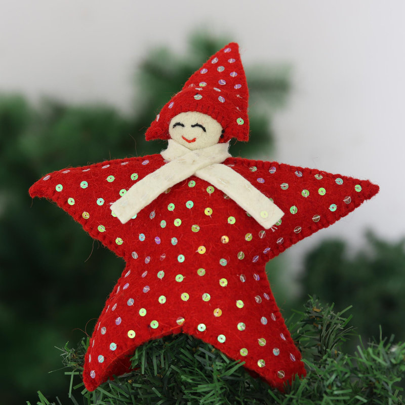 Ornement en forme de sapin de Noël fait à la main