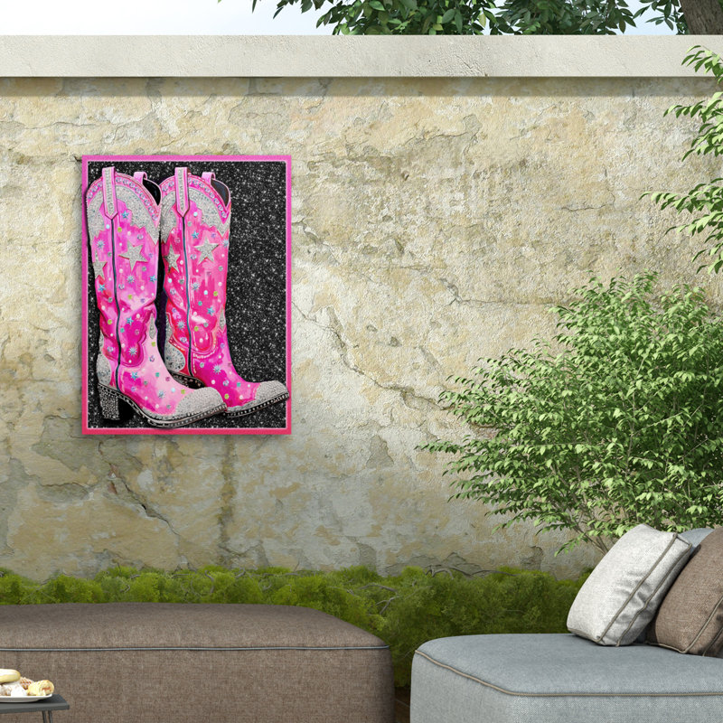 Bottes Jess Stempel sur toile extérieure noire, H 35 po x l 47 po