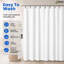 Rideau de douche en coton de qualité supérieure pour décor de salle de bain - Rideau non toxique pour douche de baignoire et de cabine-110731092-135873864