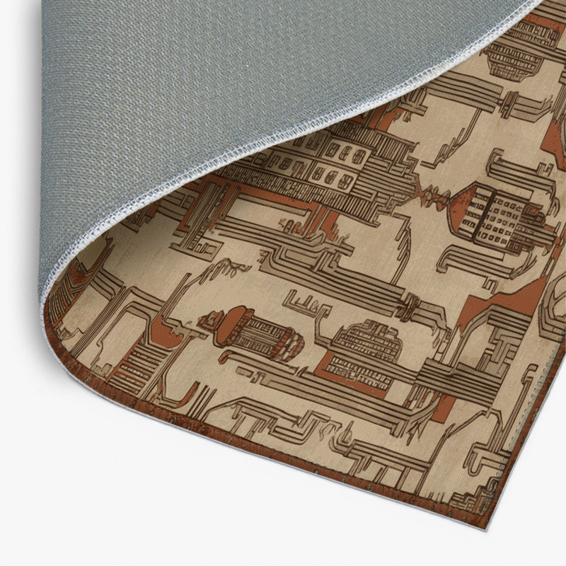Tapis intérieur et extérieur ArtDeco, Rectangle 4pi x 6 pi