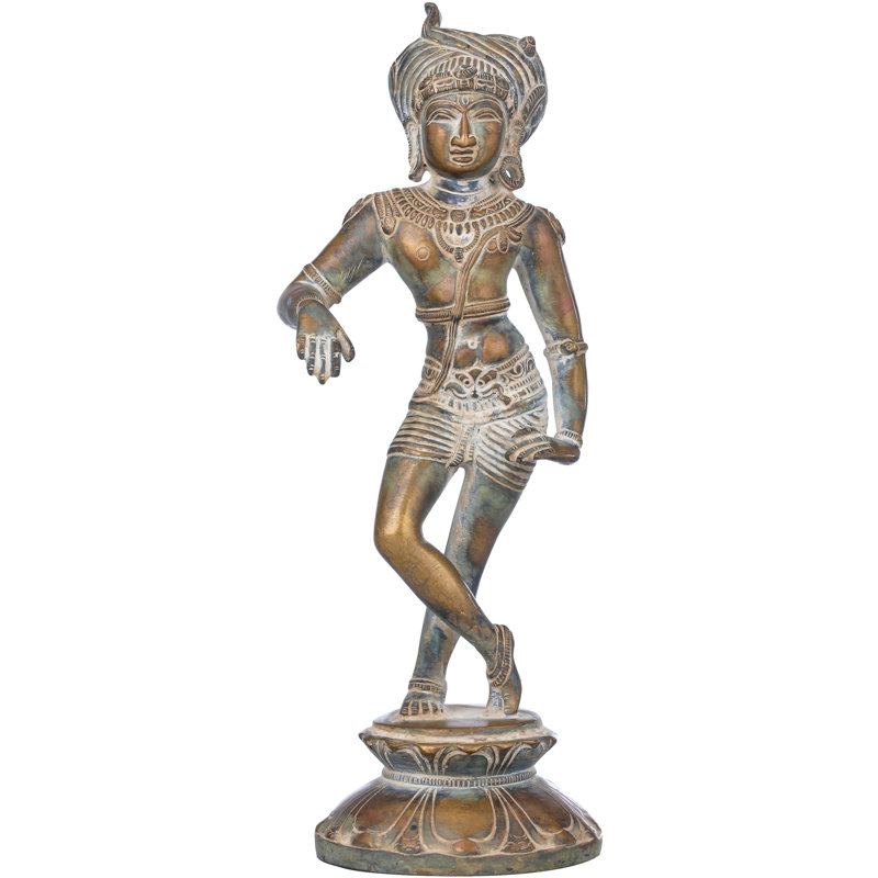 Statue Vrishavahana Shiva, Argent / doré