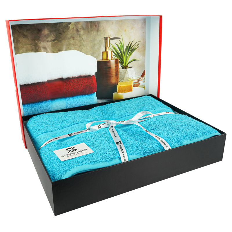 100% Cotton Midweight Bath Towel, Turquoise