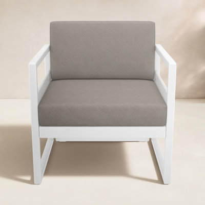 Chaise de patio avec coussins Lane