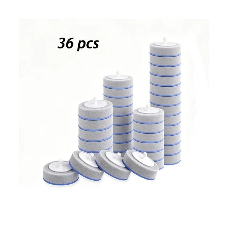 JOYBOS 36 Disposable Toilet Brush Refill Heads, Suitable for Bathroom and Toilet Cleaning，Brush head only, pole not included,Only Compatible with JOYBOS Toilet Brushes