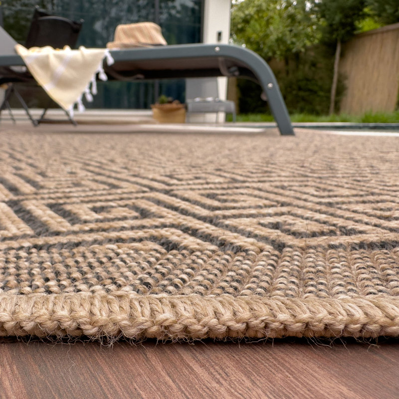 Nature Collection Geometric Area Rug, Rectangle 200 x 290 cm