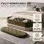 Banc de rangement rembourré bouclé de 47,5 po avec couvercle relevable et pieds en bois massif-1456842115