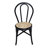 Set Of 2, 15.5X20.5X35.5" Black Rattan Dining Chair