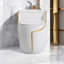Toilette allongée monopièce à double chasse (siège inclus)-86510006