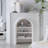Black Solid Wood Freestanding Fireplace