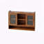 Armoire 35,4 "à 2 portes coulissantes et 3 niveaux d'espace de rangement-287072750