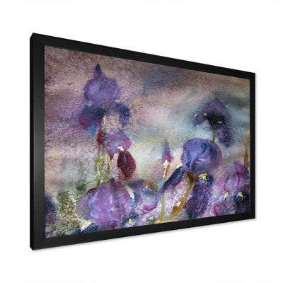 " Abstract Field Of Purple Flowers "