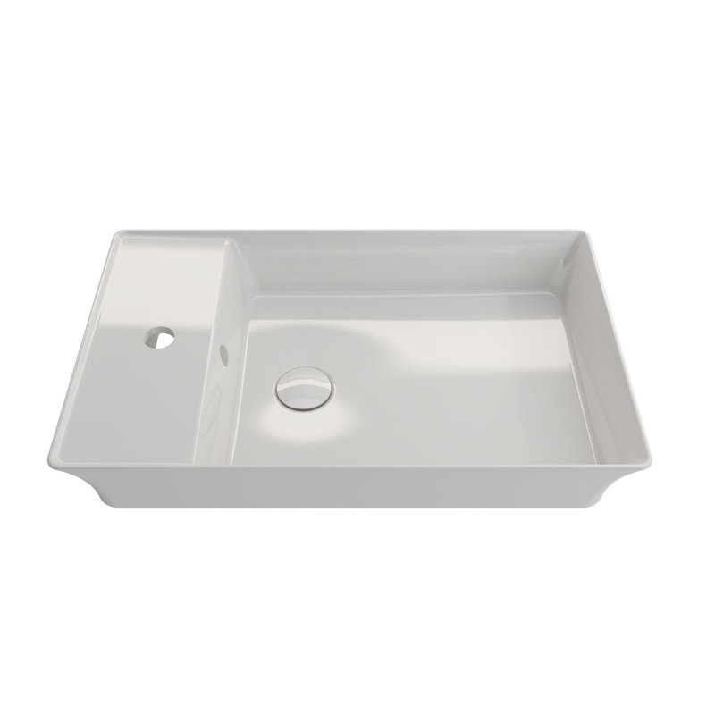 Sottile 23.5'' L Bathroom Sink, White
