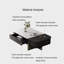 Table basse simple en pierre micro-cristalline