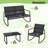 Siyah 4 - Person Patio Conversation Set with Cushions-1140079155