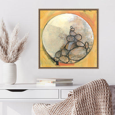 «Luna Stones I» par Lindsey Newman, reproduction d'art sur toile encadrée