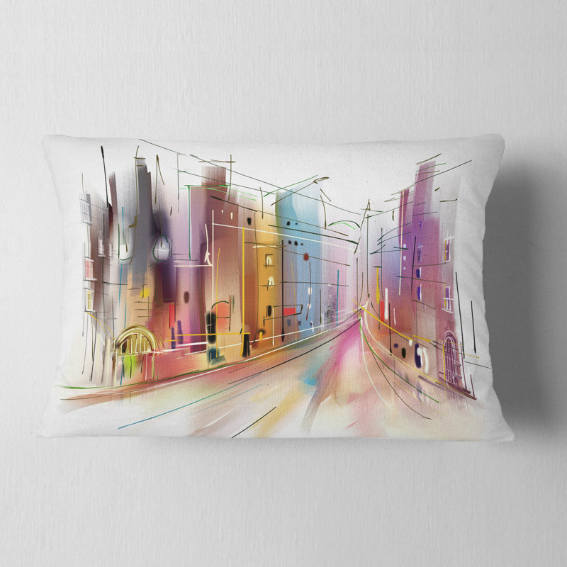 Coussin lombaire art urbain