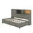 Wooden Daybed With Drawers, Shelf And USB Ports-194564097-194564103