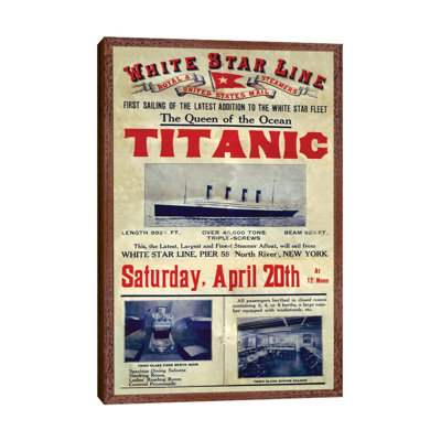 1912 UK Titanic - Print on Canvas