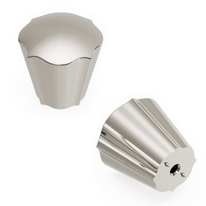 Trellis Collection Conical Knob, Polished Nickel