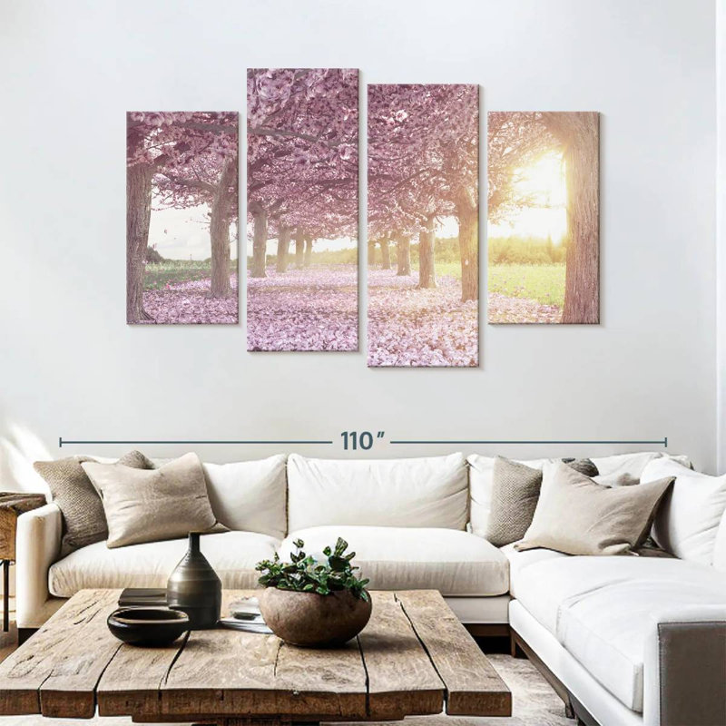 Harnek Cherry Blossom Morning, H 54 po x l 84 po