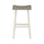 Ensemble de 2 tabourets de bar de style transitionnel et meubles en bois d'hévéa massif-976093172