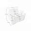 Canapé 47 po ergonomique à une place avec coussins de soutien à haute résilience et coussins décoratifs, fauteuil d'appoint au design moderne-355455273