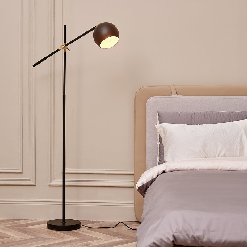 Jessyca 60'' Matte Black Floor Lamp
