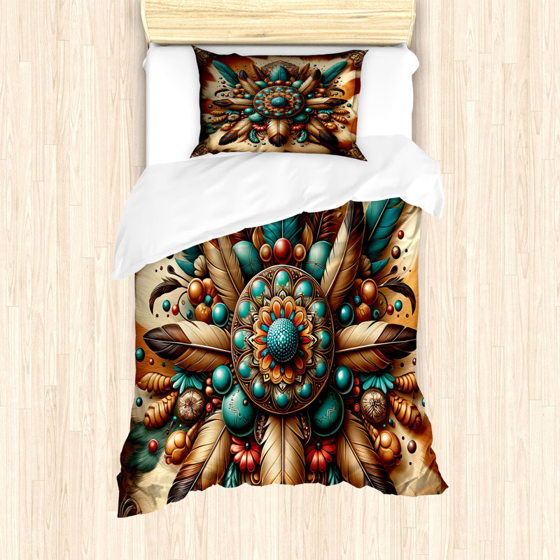 Rustic Duvet Cover, Twin Duvet Cover + 1 Standard Shams