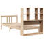Bookcase Bed Without Mattress Solid Wood Pine-1376961855-1376961854