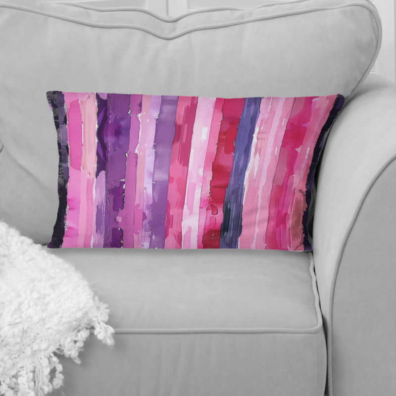 Coussin lombaire mauve, rose et glamour Glamour I - Glam