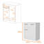 Commode avec 1 tiroir et 2 portes-1255028703